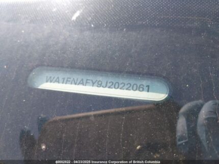 WA1FNAFY9J2022061 2018 AUDI