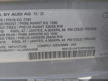 WA1GUAFZ0RP036686 2024 AUDI