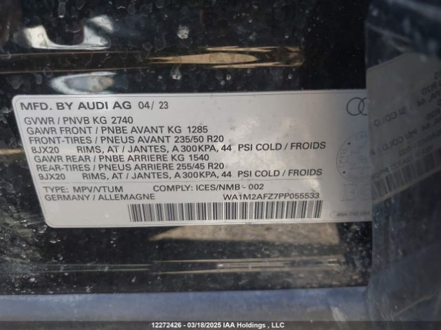 WA1M2AFZ7PP055533 2023 AUDI