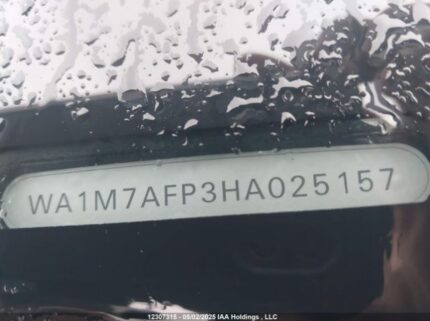 WA1M7AFP3HA025157 2017 AUDI