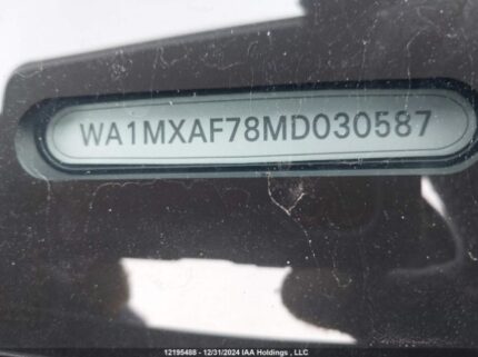 WA1MXAF78MD030587 2021 AUDI