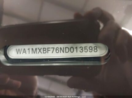 WA1MXBF76ND013598 2022 AUDI