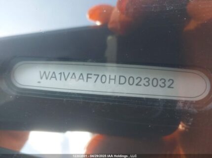WA1VAAF70HD023032 2017 AUDI