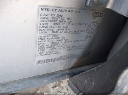 WA1WAAF72HD004244 2017 AUDI