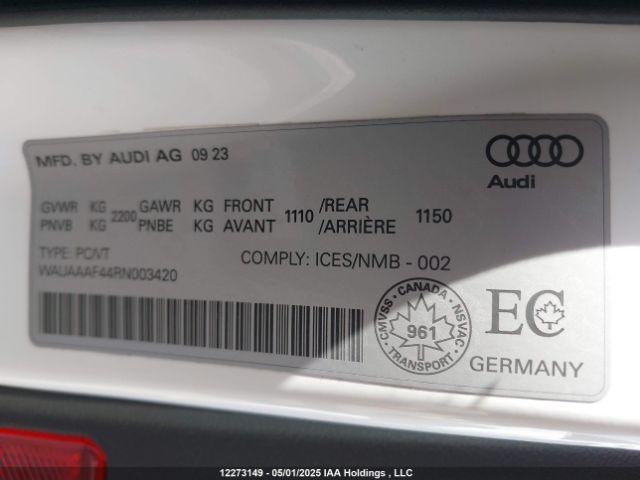 WAUAAAF44RN003420 2024 AUDI