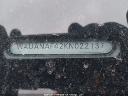 WAUANAF42KN022137 2019 AUDI