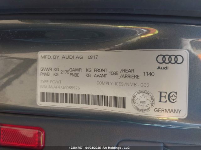 WAUANAF47JA065975 2018 AUDI