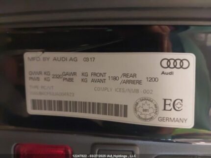 WAUB4CF53JA004523 2018 AUDI