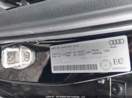 WAUBEGFF4LA063404 2020 AUDI