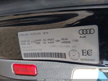 WAUBNAF42KN017783 2019 AUDI