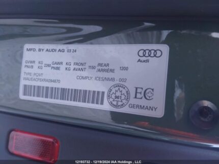 WAUEACF5XRA094870 2024 AUDI