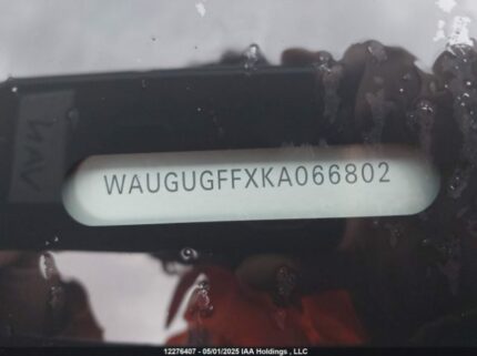 WAUGUGFFXKA066802 2019 AUDI