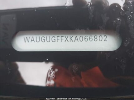 WAUGUGFFXKA066802 2019 AUDI