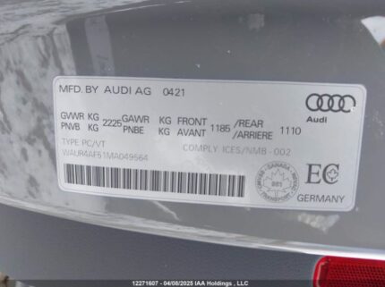 WAUR4AF51MA049564 2021 AUDI