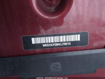 WB523CF08NCJ78510 2022 BMW