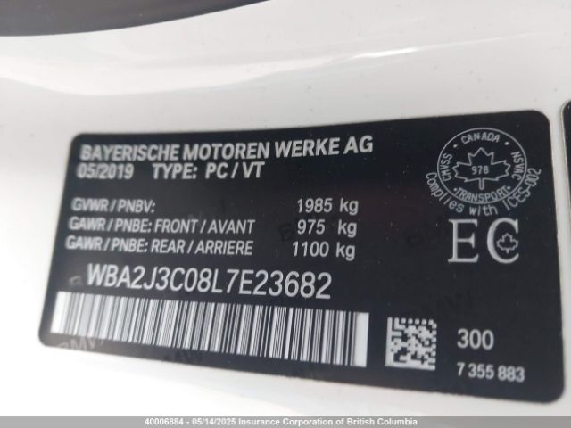 WBA2J3C08L7E23682 2020 BMW