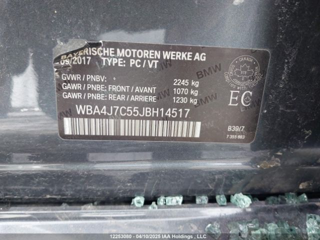 WBA4J7C55JBH14517 2018 BMW