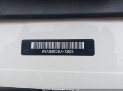 WBA5U9C03LFH72536 2020 BMW