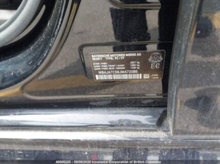 WBAJA7C59JWA72086 2018 BMW