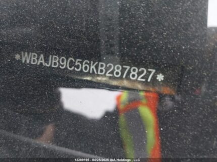 WBAJB9C56KB287827 2019 BMW