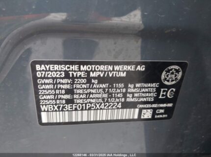 WBX73EF01P5X42224 2023 BMW