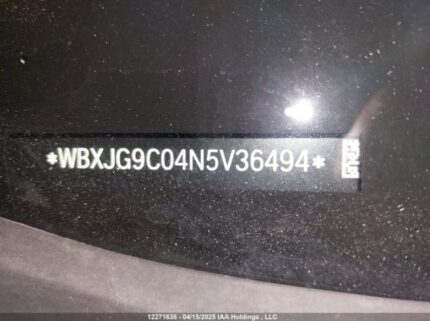 WBXJG9C04N5V36494 2022 BMW