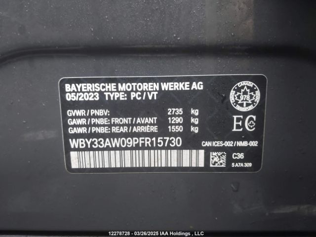 WBY33AW09PFR15730 2023 BMW