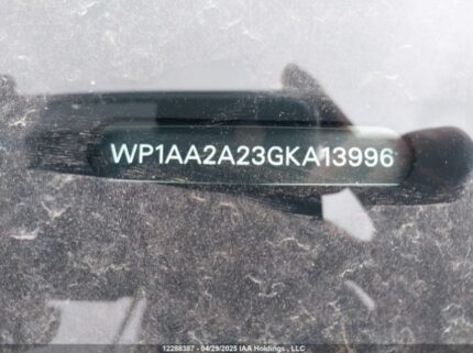 WP1AA2A23GKA13996 2016 PORSCHE