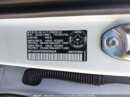WP1AA2AY5RDA04664 2024 PORSCHE