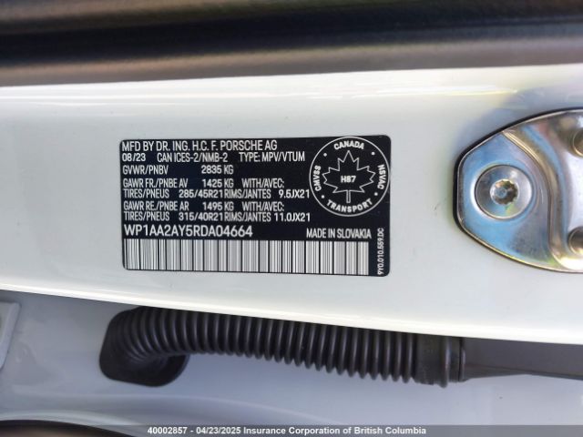 WP1AA2AY5RDA04664 2024 PORSCHE