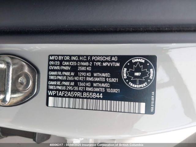 WP1AF2A59RLB55844 2024 PORSCHE