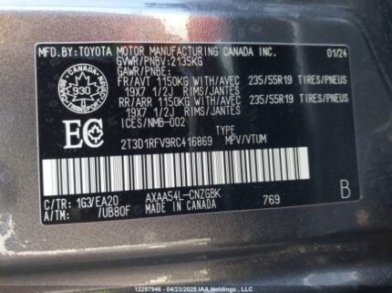 2T3D1RFV9RC416869 2024 TOYOTA