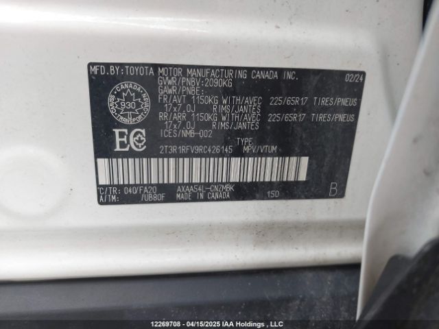 2T3R1RFV9RC426145 2024 TOYOTA