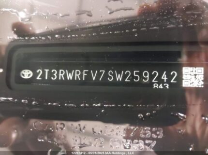 2T3RWRFV7SW259242 2025 TOYOTA