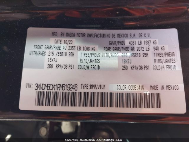 3MVDMBCM1RM619246 2024 MAZDA