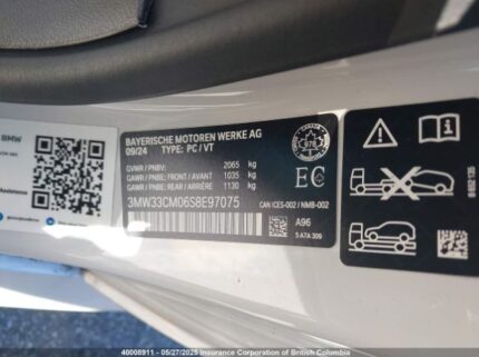 3MW33CM06S8E97075 2025 BMW