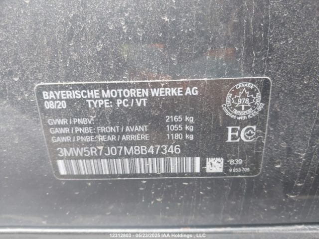 3MW5R7J07M8B47346 2021 BMW