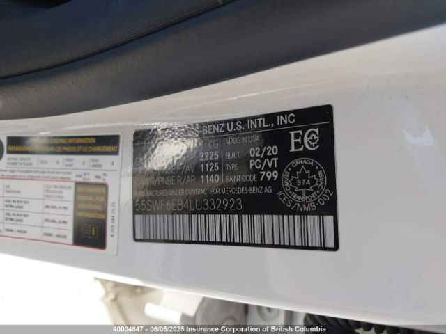 55SWF6EB4LU332923 2020 MERCEDES-BENZ