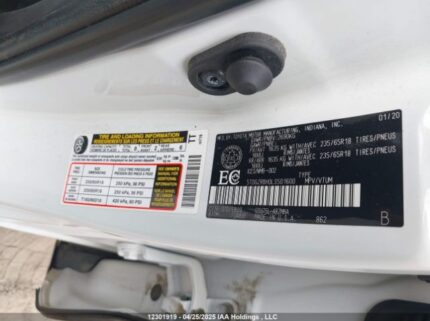 5TDGZRBH0LS501600 2020 TOYOTA