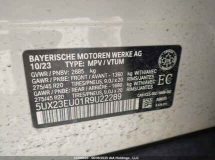 5UX23EU01R9U22289 2024 BMW
