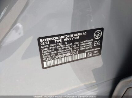 5UX53DP00P9R62328 2023 BMW