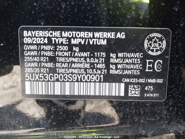 5UX53GP03S9Y00901 2025 BMW
