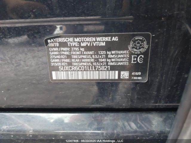5UXCR6C01LLL75821 2020 BMW