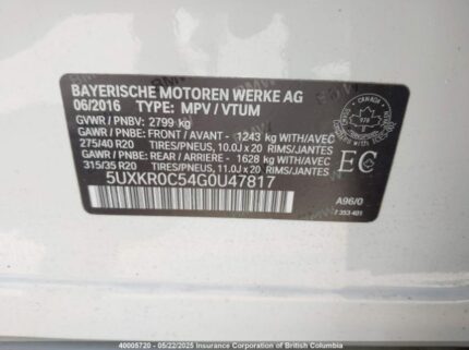 5UXKR0C54G0U47817 2016 BMW