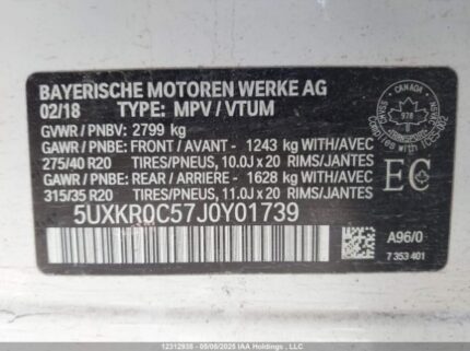 5UXKR0C57J0Y01739 2018 BMW