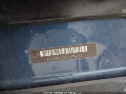 5UXWX9C37H0T16733 2017 BMW