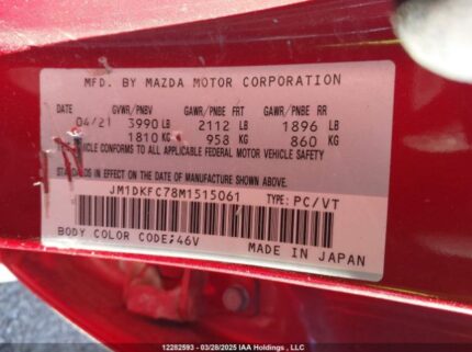 JM1DKFC78M1515061 2021 MAZDA