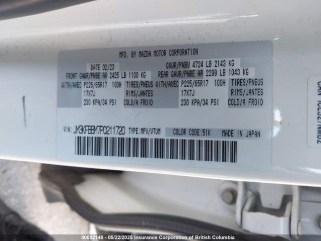 JM3KFBBM7P0211720 2023 MAZDA