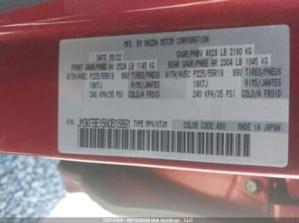 JM3KFBEY5N0616891 2022 MAZDA