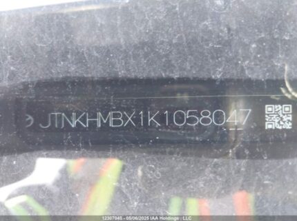 JTNKHMBX1K1058047 2019 TOYOTA